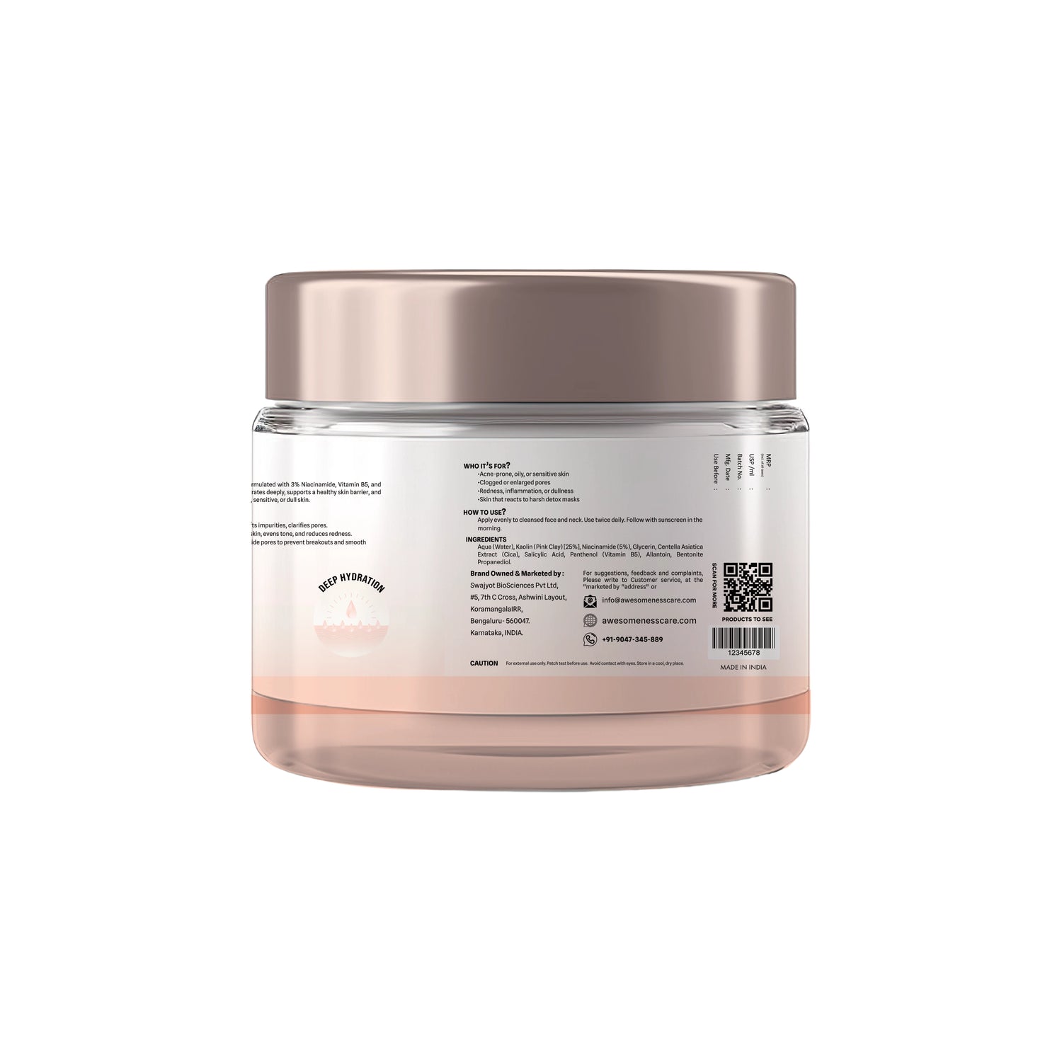 Face Mask For Oily & Acne-Prone Skin