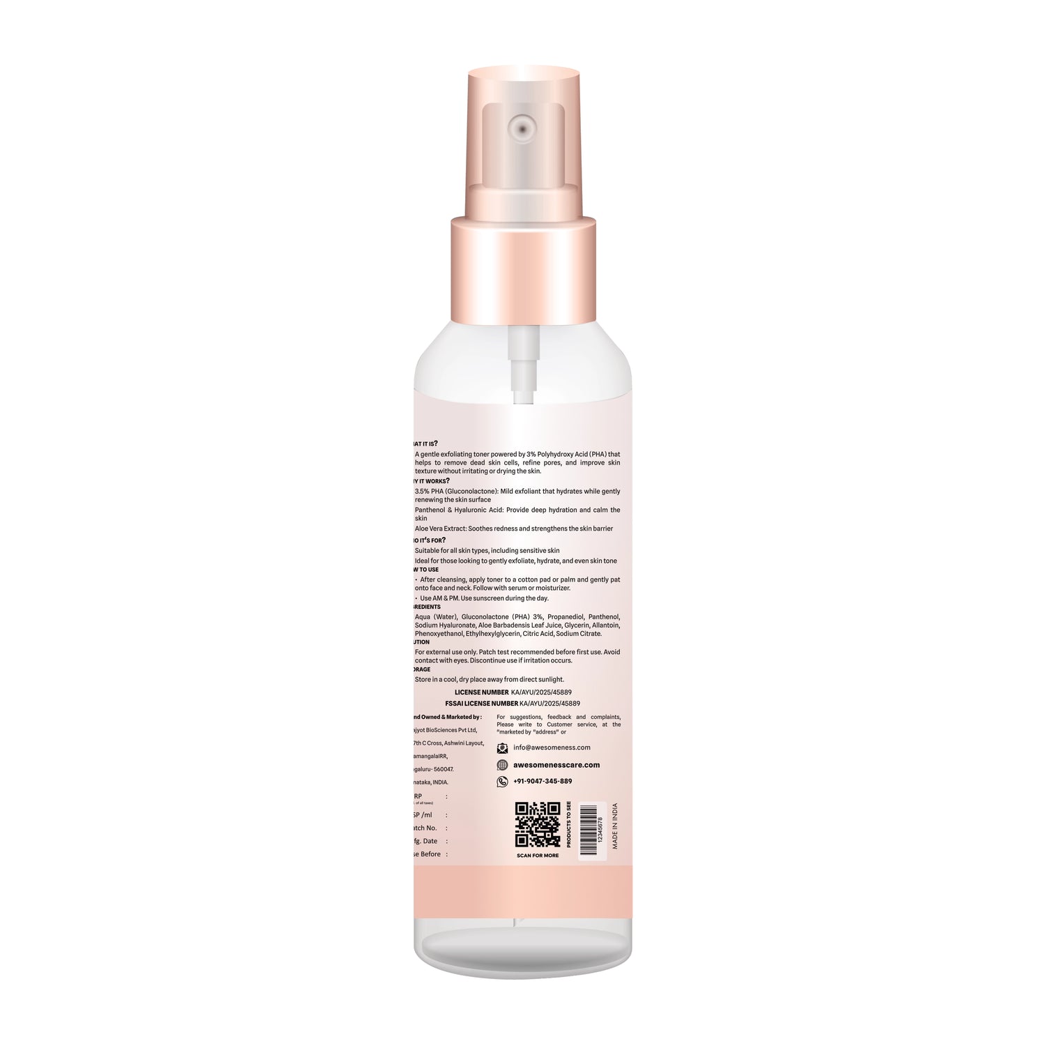 Face Toner For Oily & Acne-Prone Skin