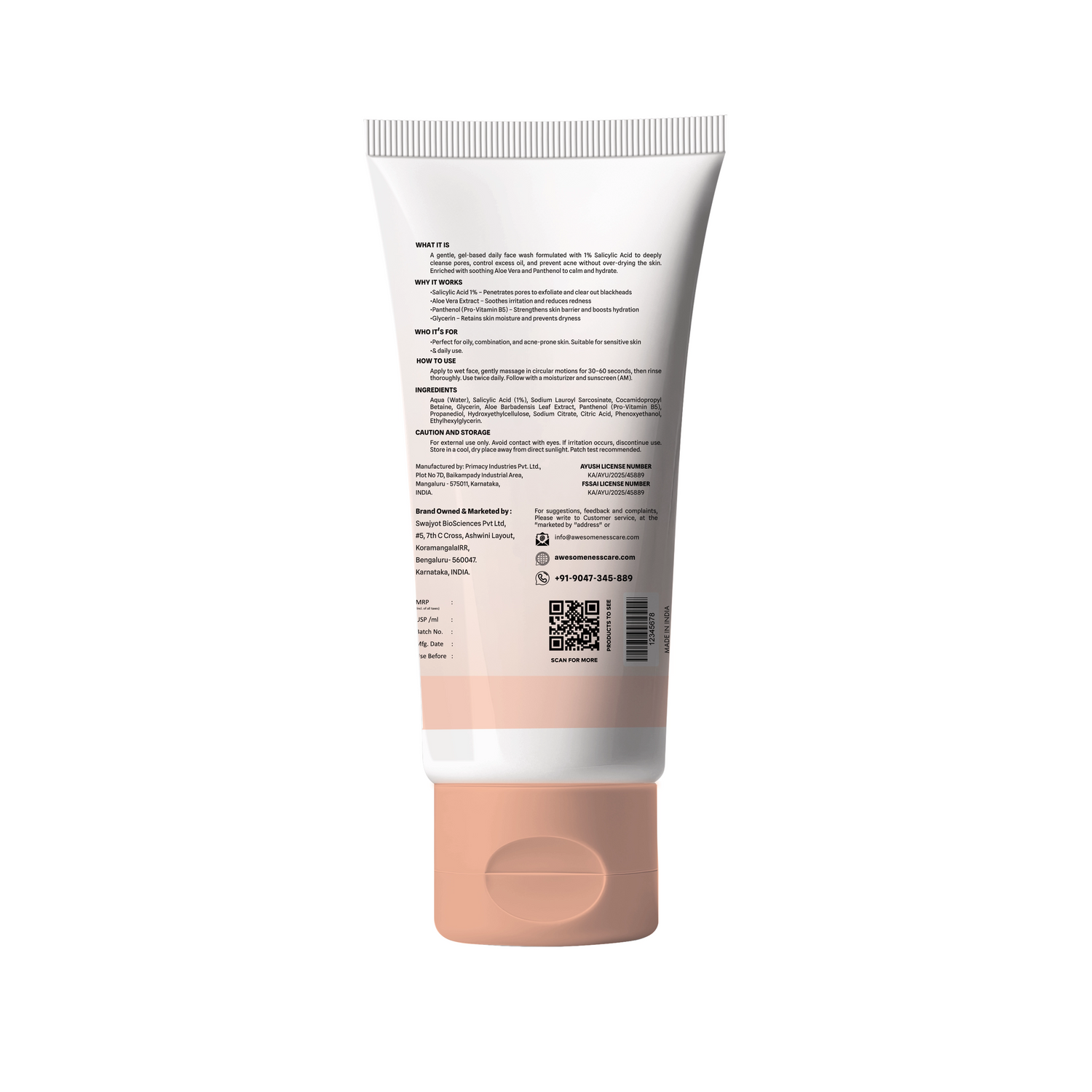Face Wash Dry and sensitive skin